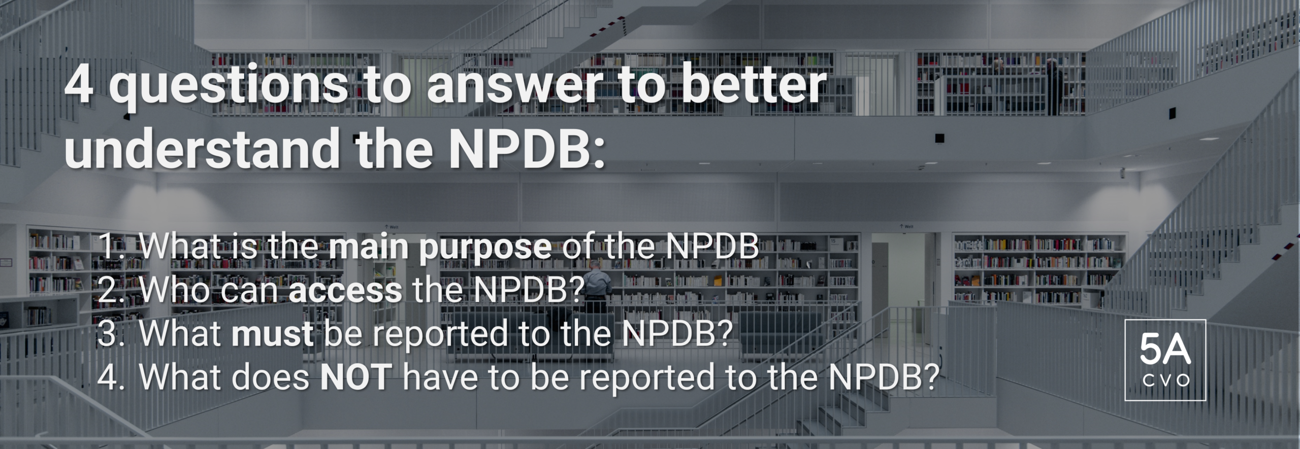 4 Questions To Answer About The NPDB