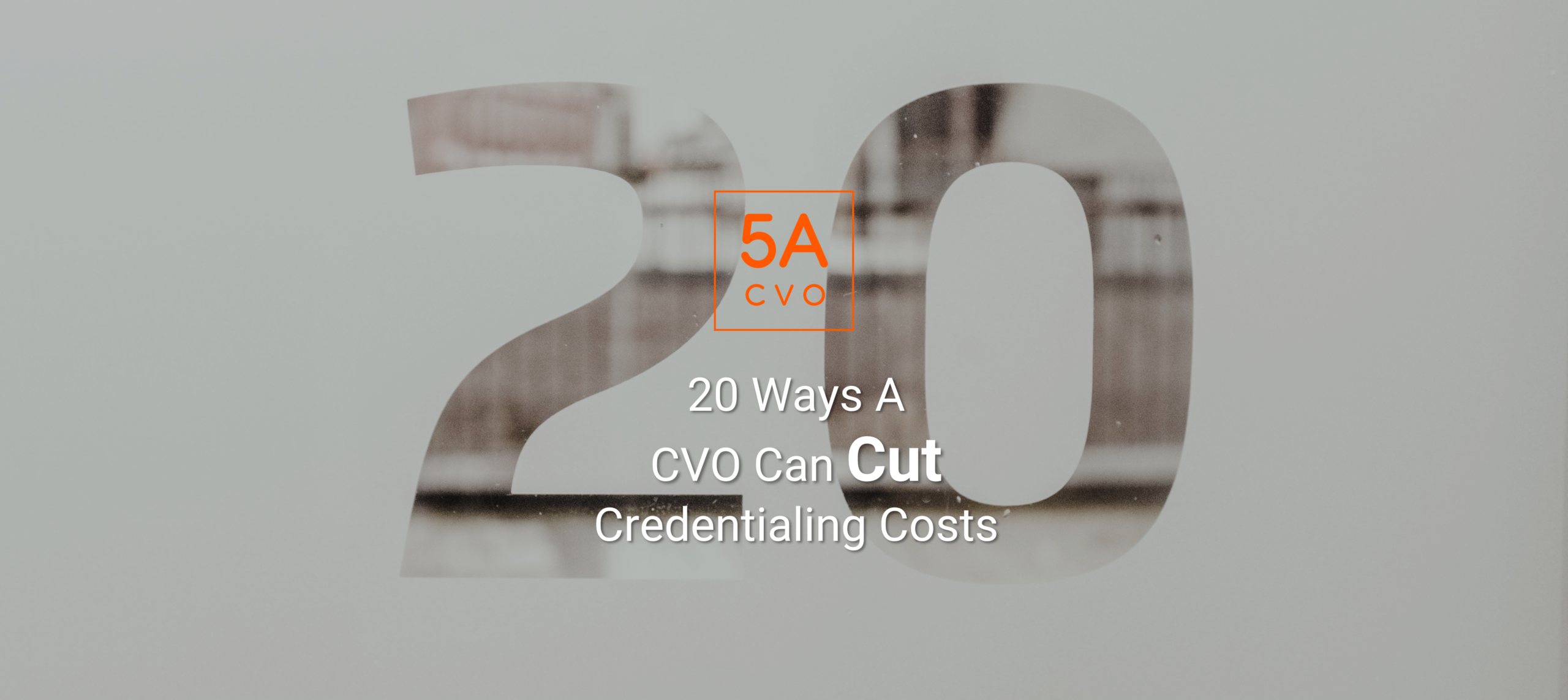 20 Ways A Cvo Can Cut Credentialing Costs
